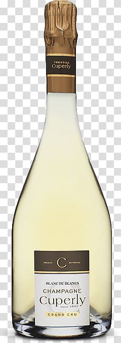 Cuperly labeled bottle, Cuperly Blanc De Blancs Grand Cru transparent background PNG clipart