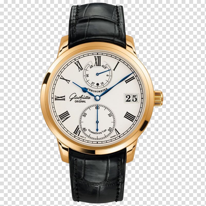 Perpetual calendar International Watch Company Tourbillon Glashütte Original, watch transparent background PNG clipart