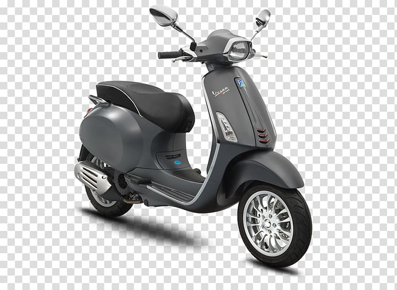 Piaggio Vespa GTS Scooter Vespa Sprint, scooter transparent background PNG clipart