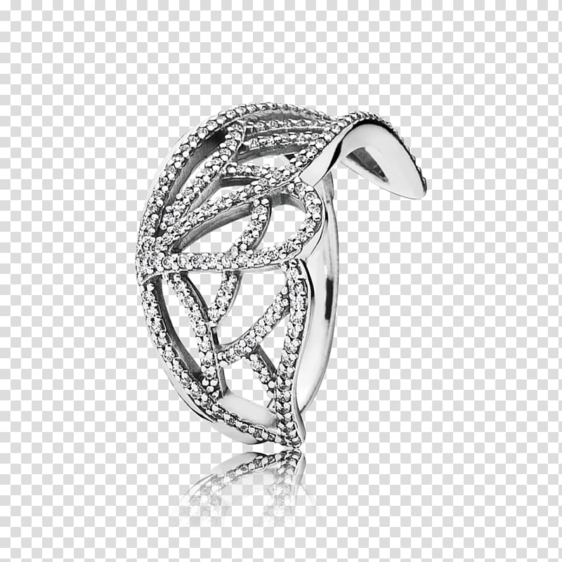Pandora Cubic zirconia Ring Silver Jewellery, ring transparent background PNG clipart