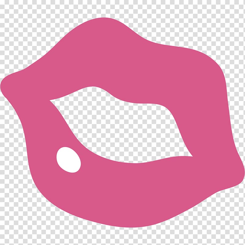 pink lips illustration, Emoticon Pink Kiss transparent background PNG clipart