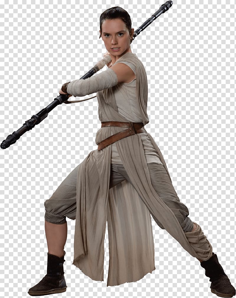 Rey Star Wars Episode VII Daisy Ridley Luke Skywalker Leia Organa, stormtrooper transparent background PNG clipart