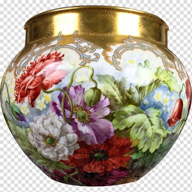 Limoges porcelain Vase Limoges porcelain Decorative arts, vase transparent background PNG clipart
