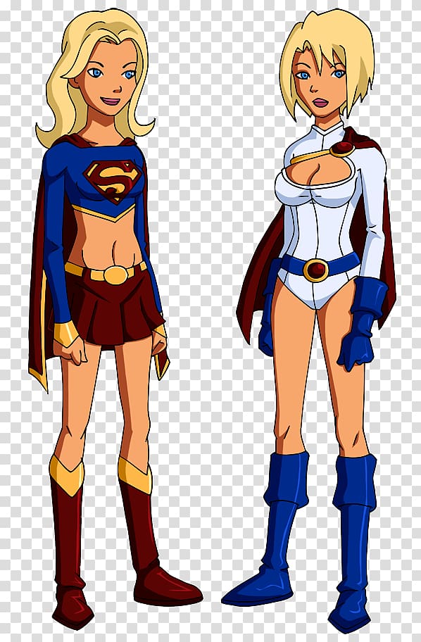 Young Justice Power Girl Supergirl Kara Zor-El Lar Gand, others transparent background PNG clipart