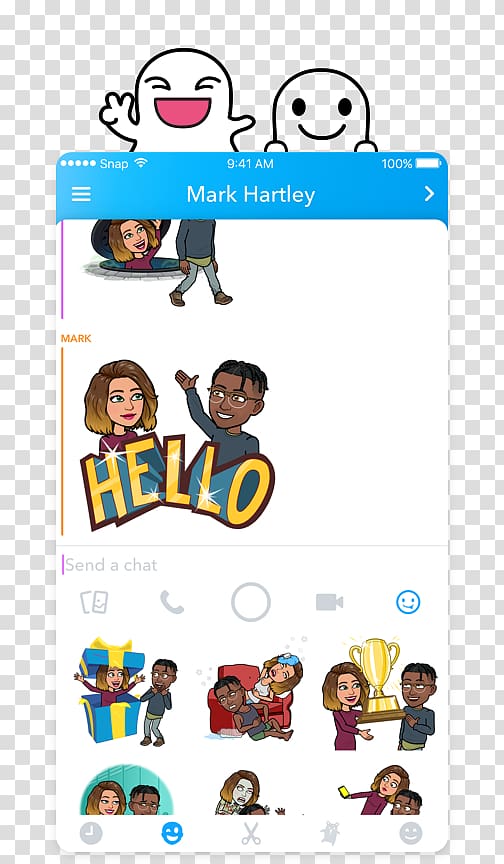 Mobile app Bitstrips Choices: Stories You Play Snapchat App Store, snapchat transparent background PNG clipart