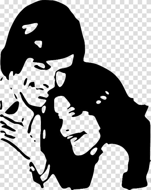 Love Black and white Heart , love couple transparent background PNG clipart