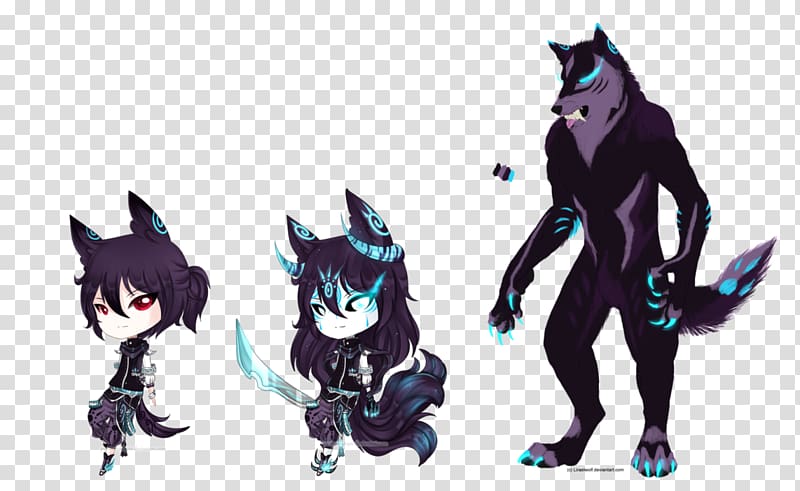 Werewolf Demon Drawing Gray wolf, werewolf transparent background PNG clipart