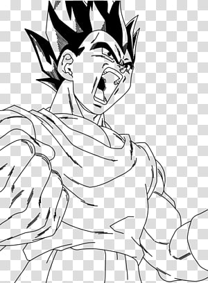 28 Collection Of Super Gogeta Drawing - Dibujos Para Colorear De