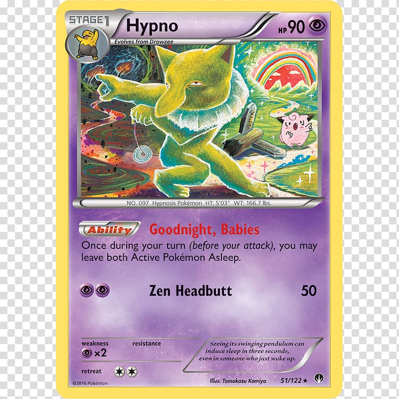 Pokémon X and Y Pokémon Trading Card Game Collectible card game Hypno, hypno transparent background PNG clipart