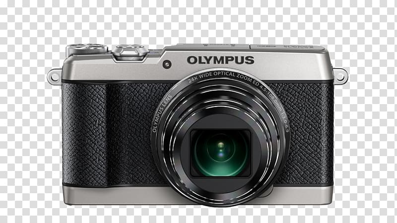 Olympus Point-and-shoot camera Zoom lens stabilization, Camera transparent background PNG clipart