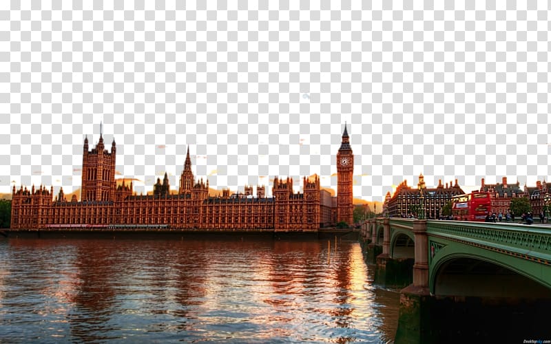 Palace of Westminster Big Ben Parliament Square River Thames City of London, London Big Ben three transparent background PNG clipart
