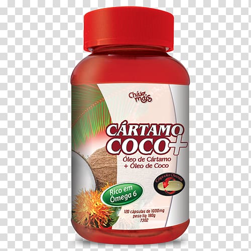 Coconut oil Capsule Safflower Energy drink, oil transparent background PNG clipart