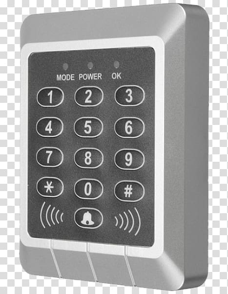 Keypad Electronic lock Door Access control, door lock transparent background PNG clipart