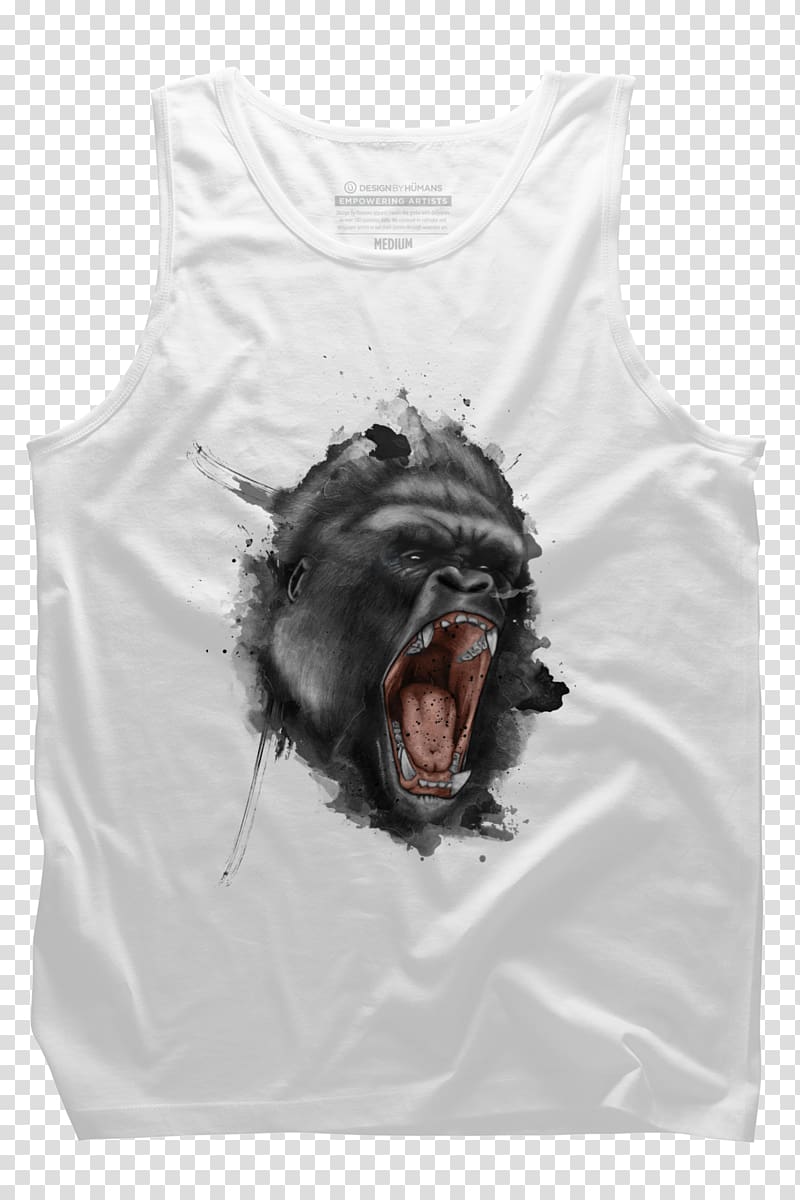 Gorilla Tattoo T-shirt Orangutan Flash, gorilla transparent background PNG clipart