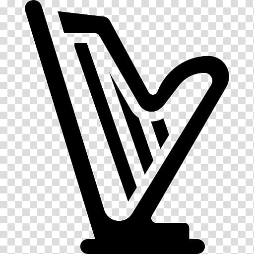 Harp Logo Musical Instruments Orchestra, harp transparent background PNG clipart