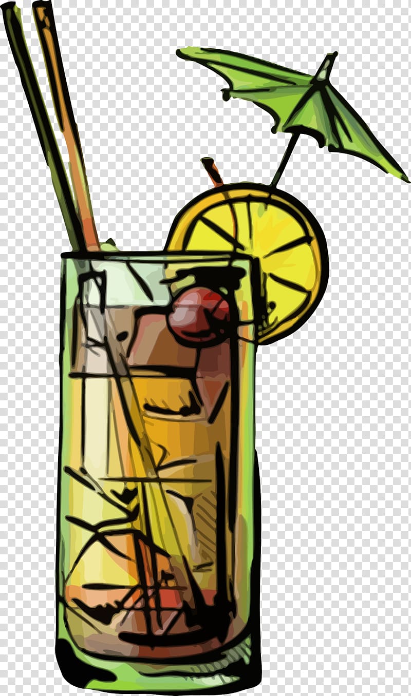 Mai Tai Cocktail Rum Blue Lagoon Martini, cocktail transparent background PNG clipart
