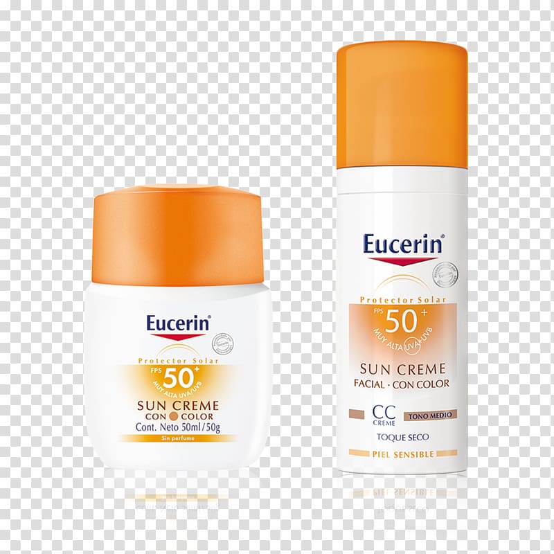 Sunscreen Lotion Cream Eucerin, Sensitive Skin transparent background PNG clipart
