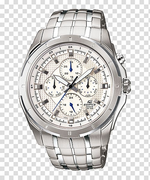 Casio Edifice Analog watch Chronograph, watch transparent background PNG clipart