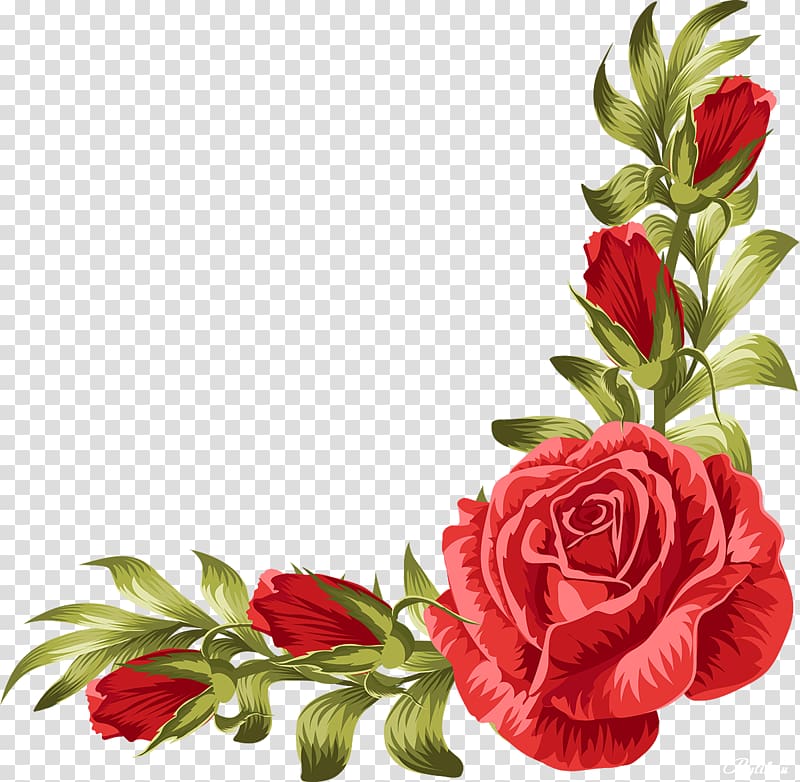 red rose flower frame illustration, Wedding invitation Rose Flower Leaf, rose border transparent background PNG clipart