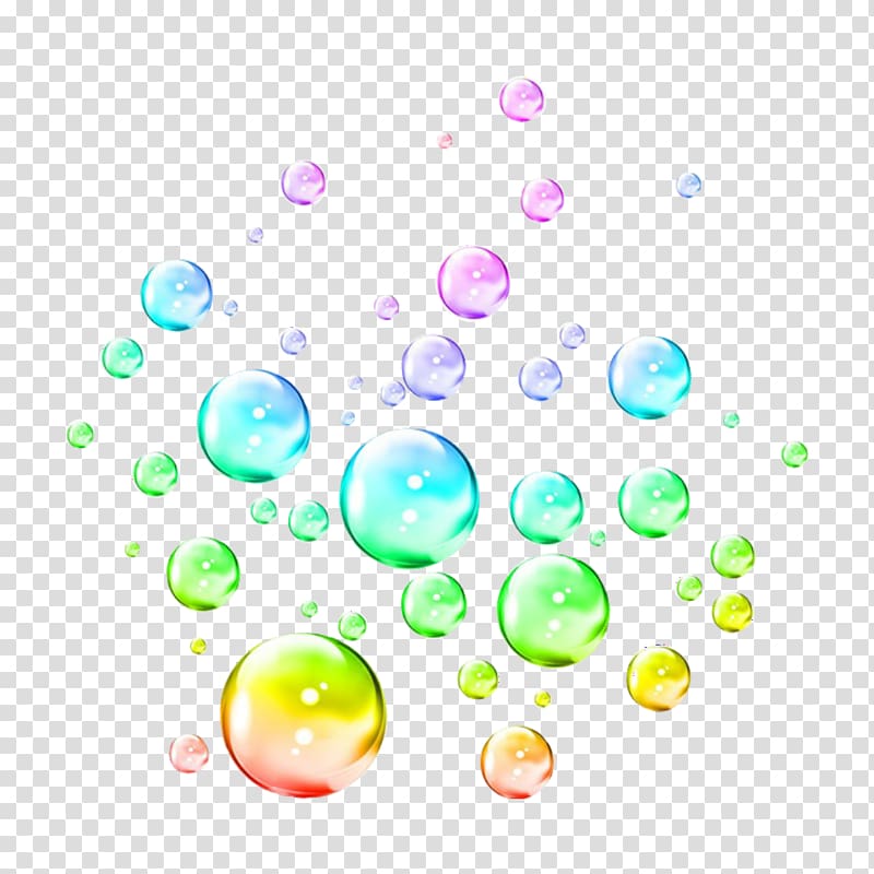 assorted-color bubbles, Soap bubble Color Rainbow, rainbow transparent background PNG clipart