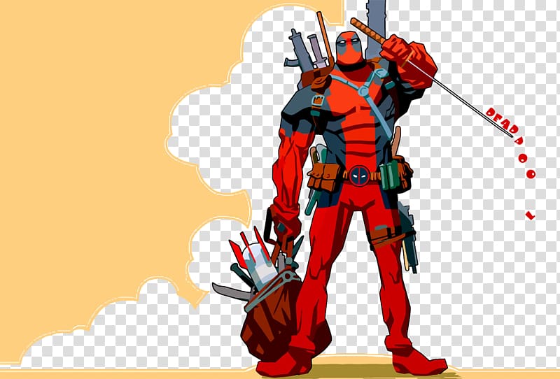 Deadpool Spider-Man 1080p High-definition video , Ninja character transparent background PNG clipart
