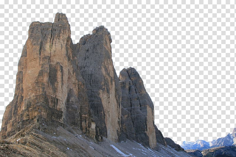 Sexten Tre Cime di Lavaredo Schlern Dolomites Illustration, mountain transparent background PNG clipart