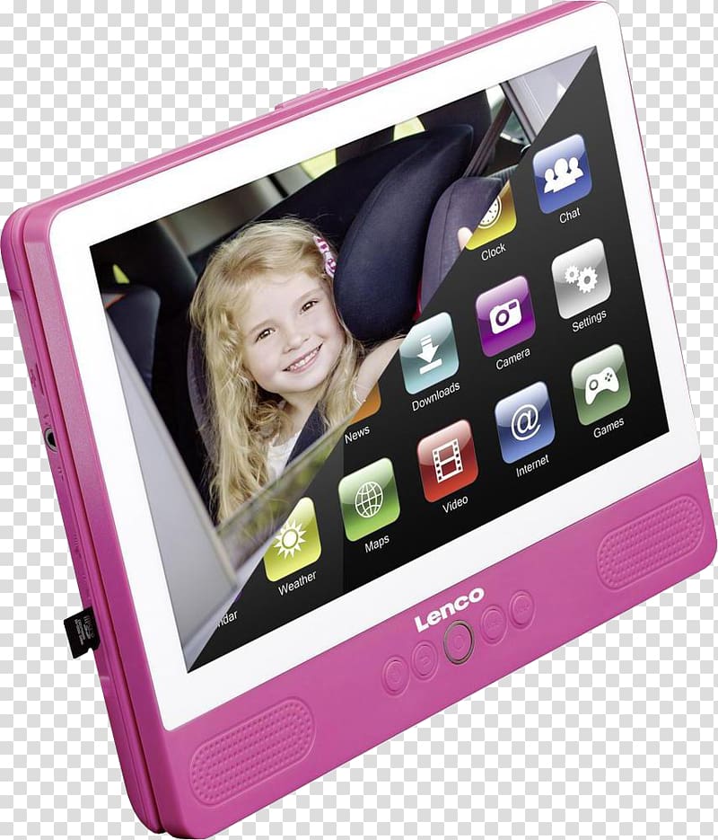 Portable DVD player Lenco TDV-900 Laptop Lenco Portable DVD 7 DVP-754, Portable Tablet transparent background PNG clipart
