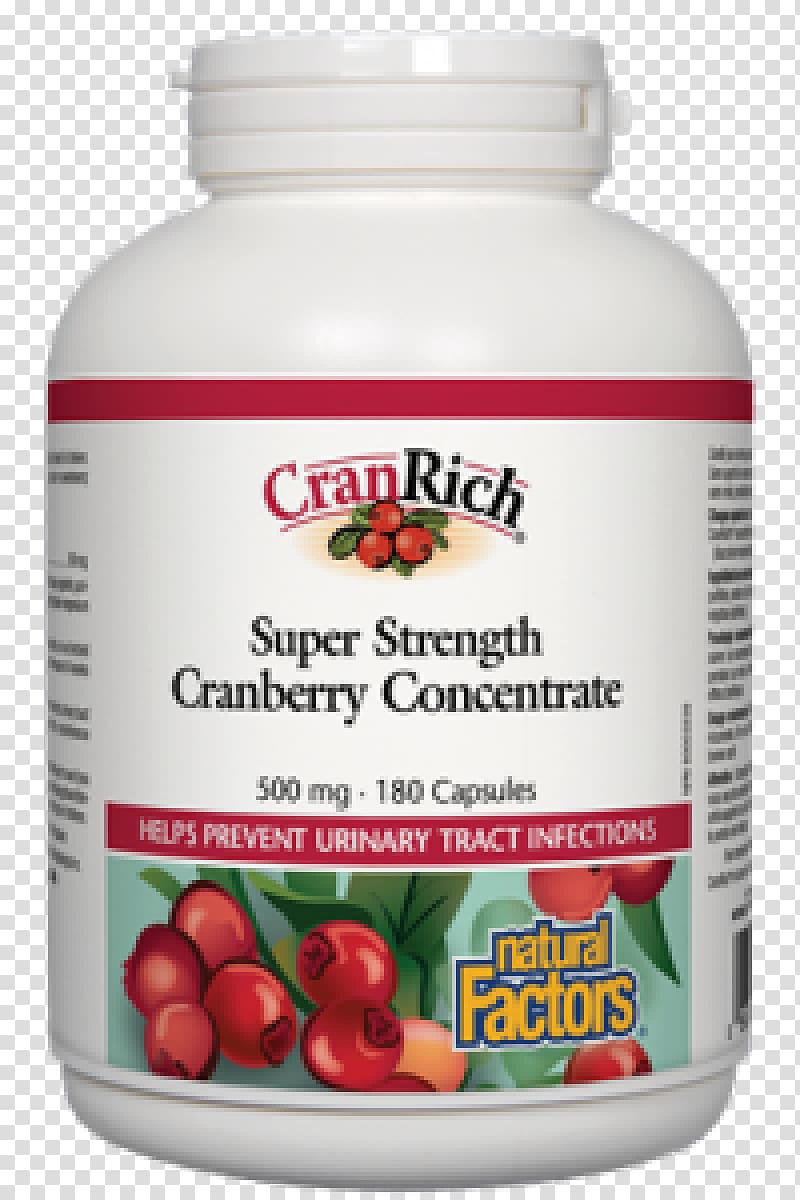 Natural Factors CranRich Super Strength Cranberry juice Dietary supplement Capsule, cranberry pills transparent background PNG clipart