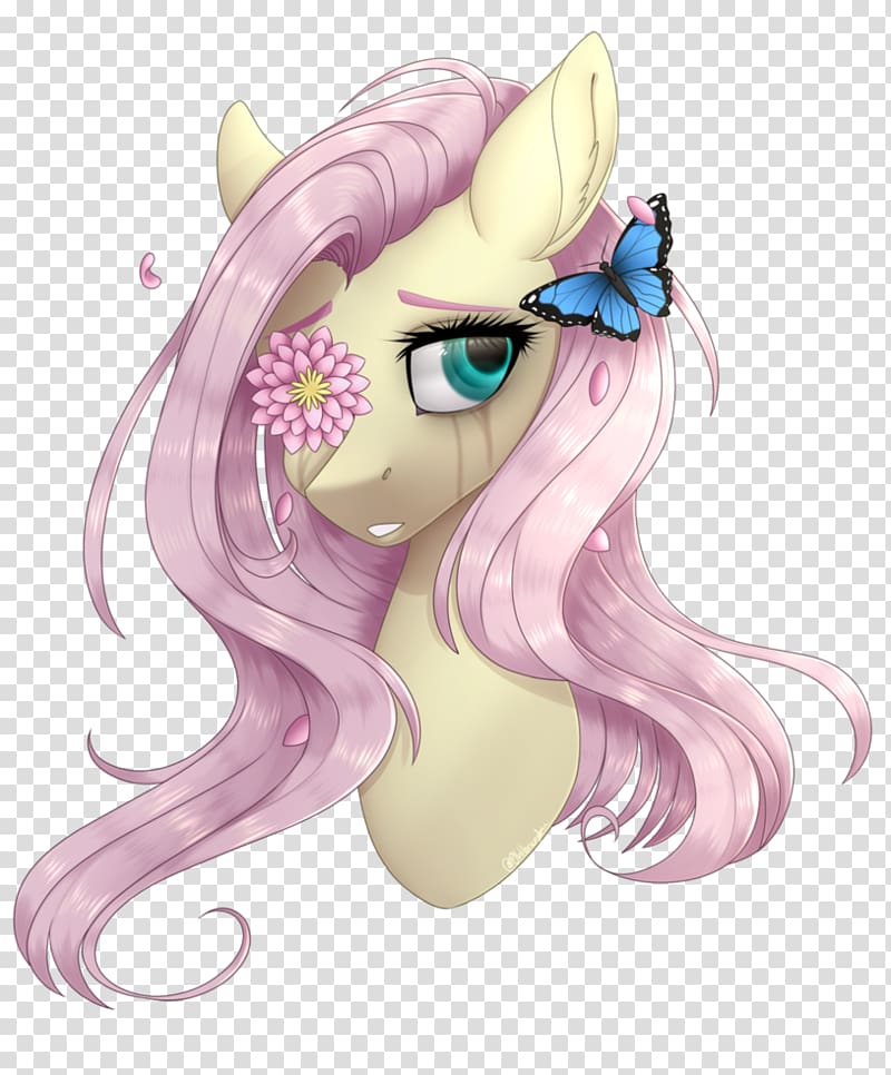 Pony Fluttershy Drawing Horse Painting, cold blooded transparent background PNG clipart