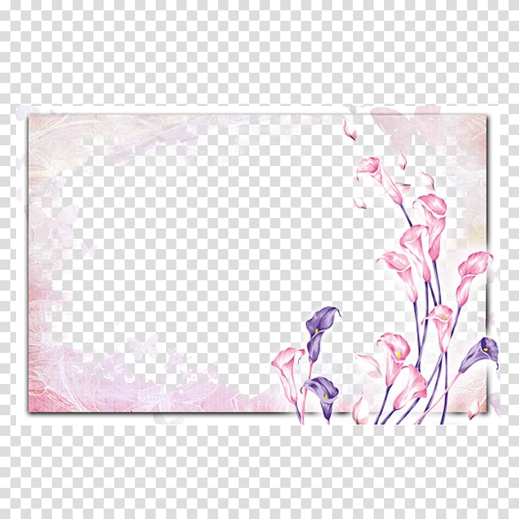 pink and brown calla lily frame template, Watercolor painting Frames, Lily Frame transparent background PNG clipart