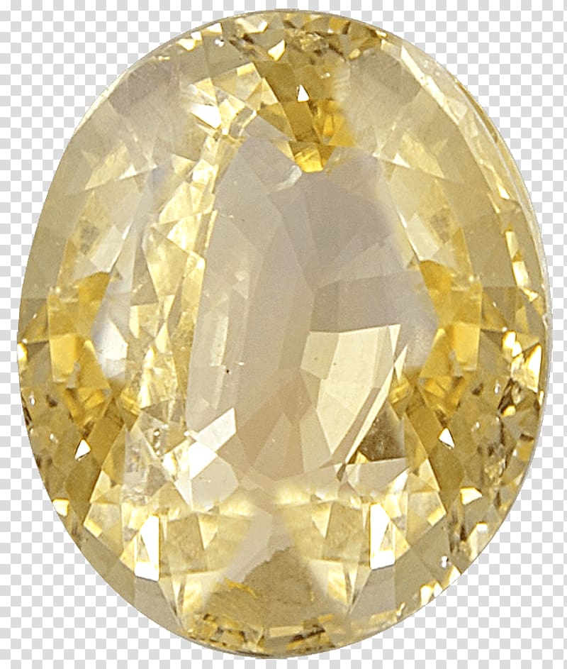 Crystal Oval Diamond, yellow sapphires transparent background PNG clipart