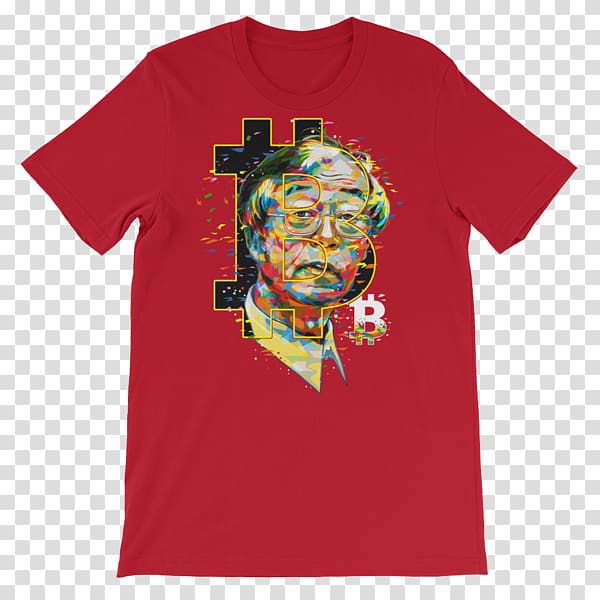 T-shirt Hoodie Sleeve Designer, Satoshi Nakamoto transparent background PNG clipart