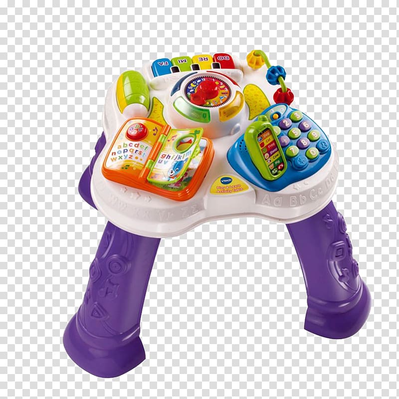 Vtech Sit-to-Stand Learning Walker Table Toy VTech First Steps Baby Walker, table transparent background PNG clipart