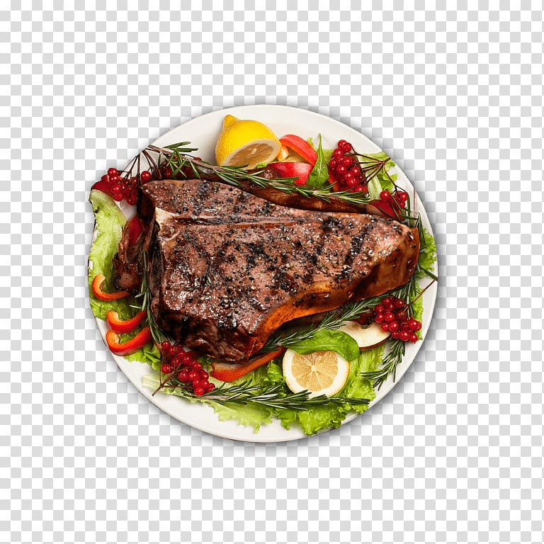 Rib eye steak Barbecue Roast beef Sirloin steak Short ribs, Steak House transparent background PNG clipart