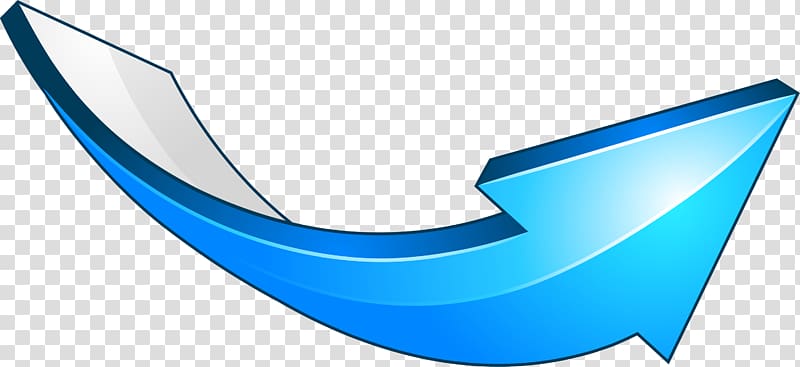 blue curve arrow transparent background PNG clipart