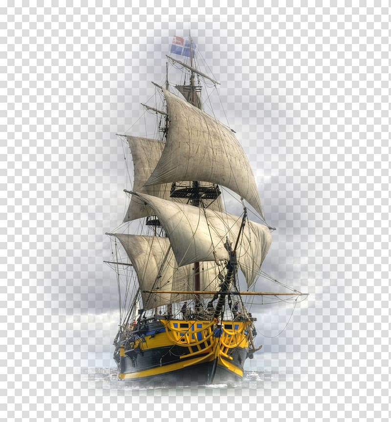 yellow and blue galleon ship , Sailing ship Tall ship Sailboat, ships and yacht transparent background PNG clipart