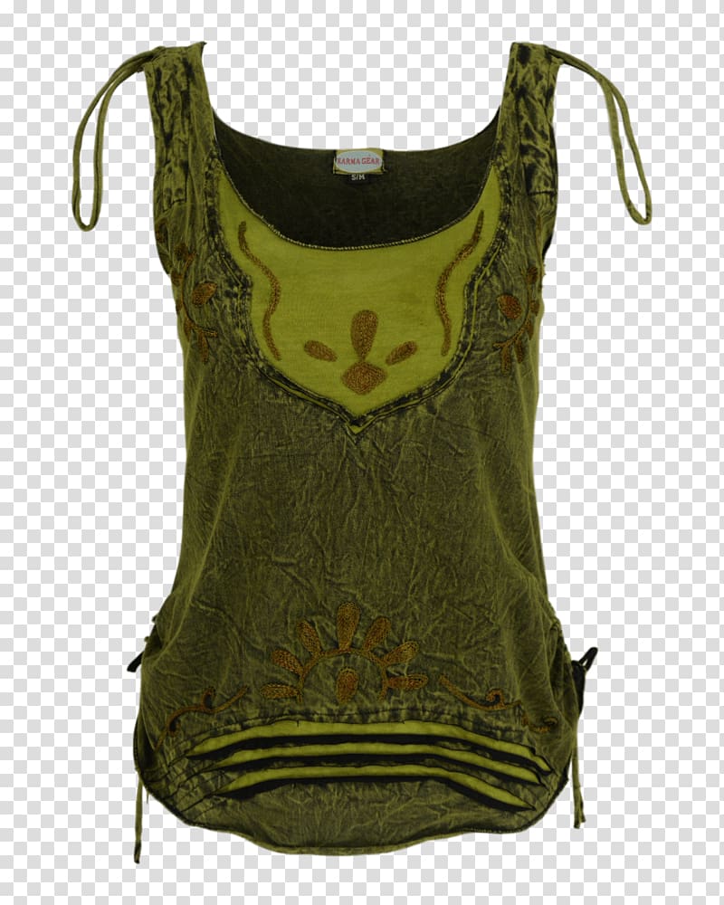 Yellow Khaki Brown Gilets, vest transparent background PNG clipart