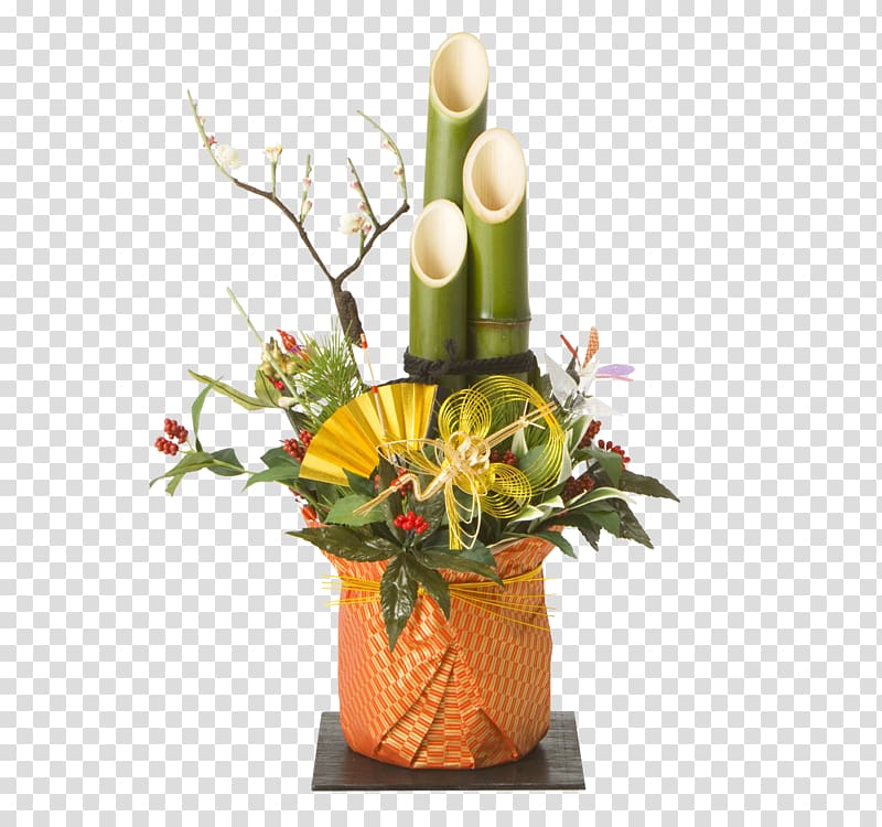Japanese New Year Osechi Kadomatsu, Japanese New Year gift bouquet transparent background PNG clipart