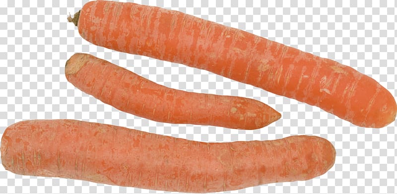 Thuringian sausage Hot dog Bockwurst Mettwurst, Carrot transparent background PNG clipart