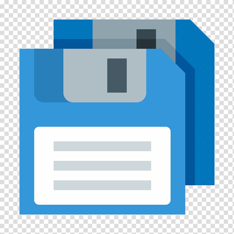 blue diskette icon, Computer Icons Floppy disk , save button transparent background PNG clipart