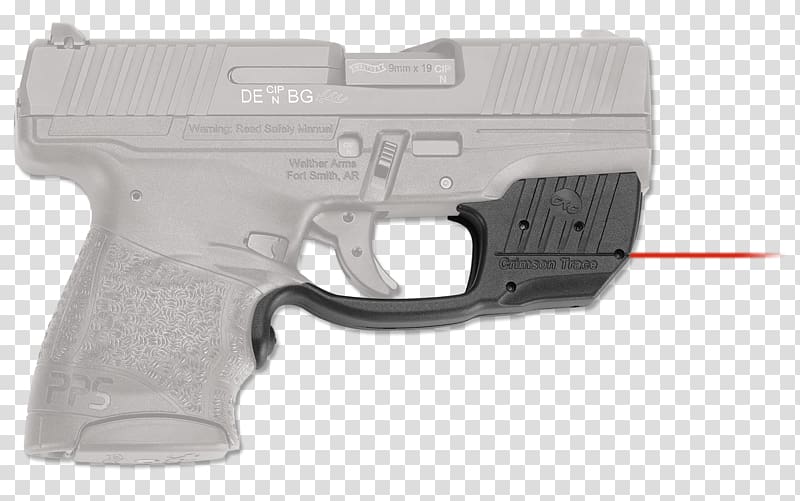 Trigger Walther PPS Firearm Crimson Trace Laser, shooting traces transparent background PNG clipart