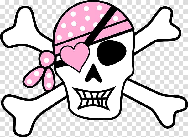 Piracy Copyright Free , Girl Skull transparent background PNG clipart