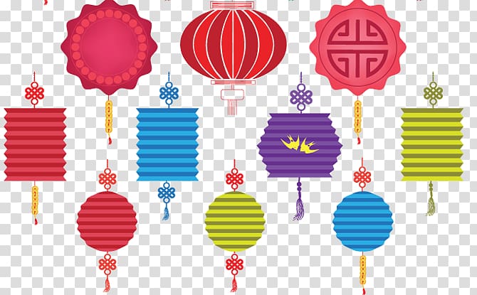 Lantern Festival Mid-Autumn Festival Paper lantern, Chinese New Year transparent background PNG clipart