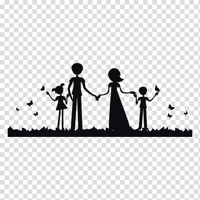 Family therapy Silhouette Child Mother, Family transparent background PNG clipart