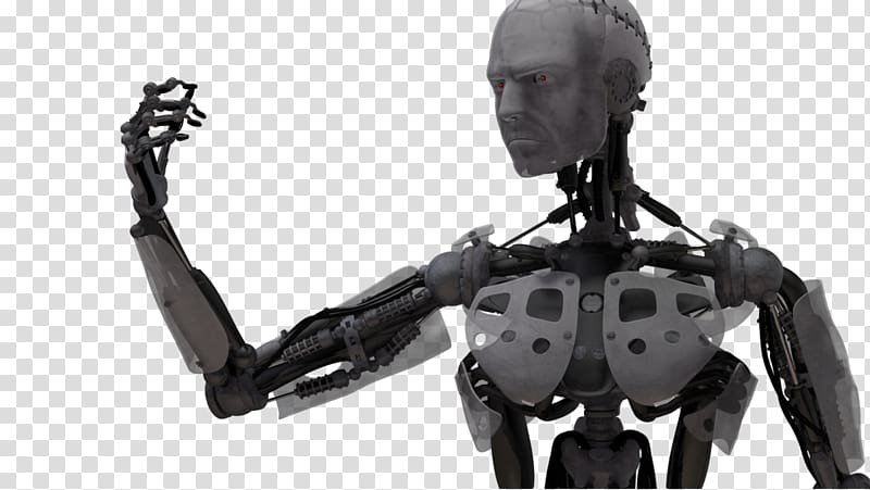 Robot Black and white Product Design, Cyborg transparent background PNG clipart