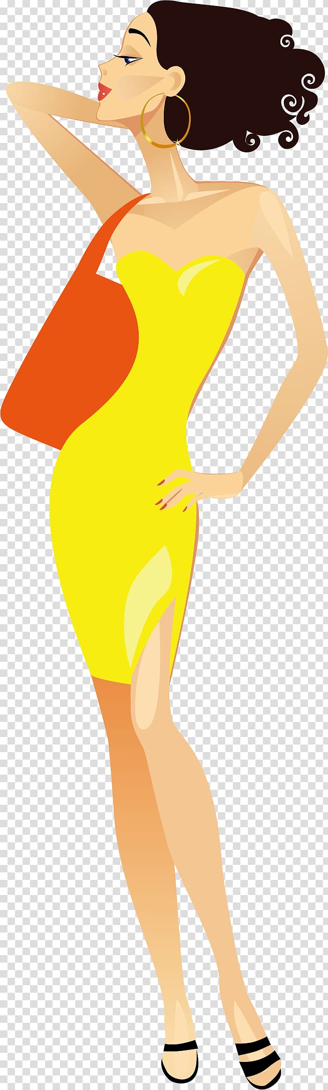 Shopping woman transparent background PNG clipart