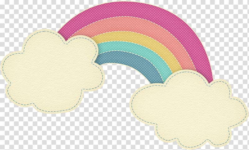 Rainbow Cloud Sky , spring material transparent background PNG clipart