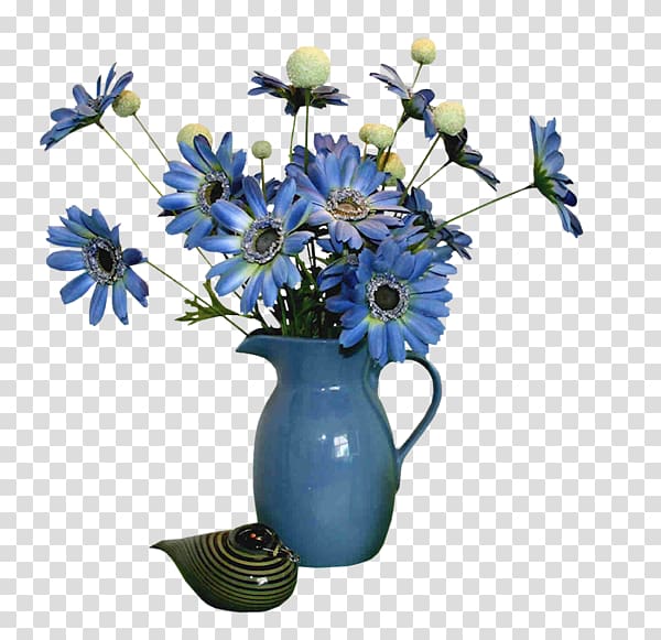 Artificial flower Vase Flower bouquet Centrepiece, blue tag transparent background PNG clipart