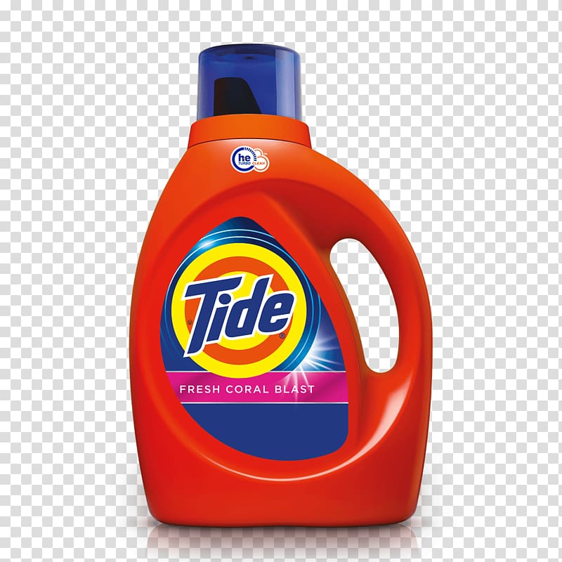 Tide Fresh Coral Blast detergent plastic jug, Laundry Detergent Tide Stain, detergents transparent background PNG clipart