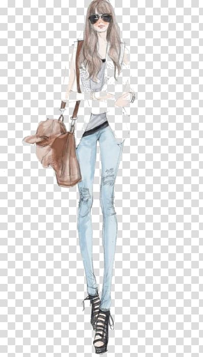 Fashion illustration Drawing Fashion design Sketch, chanel transparent  background PNG clipart